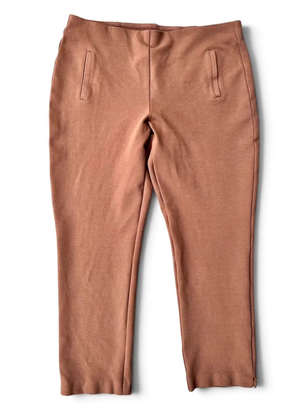 Chico's 3-Piece Outfit: Rust Linen Jacket (XL) Zebra Shirt (XL) Juliet Pants (L)